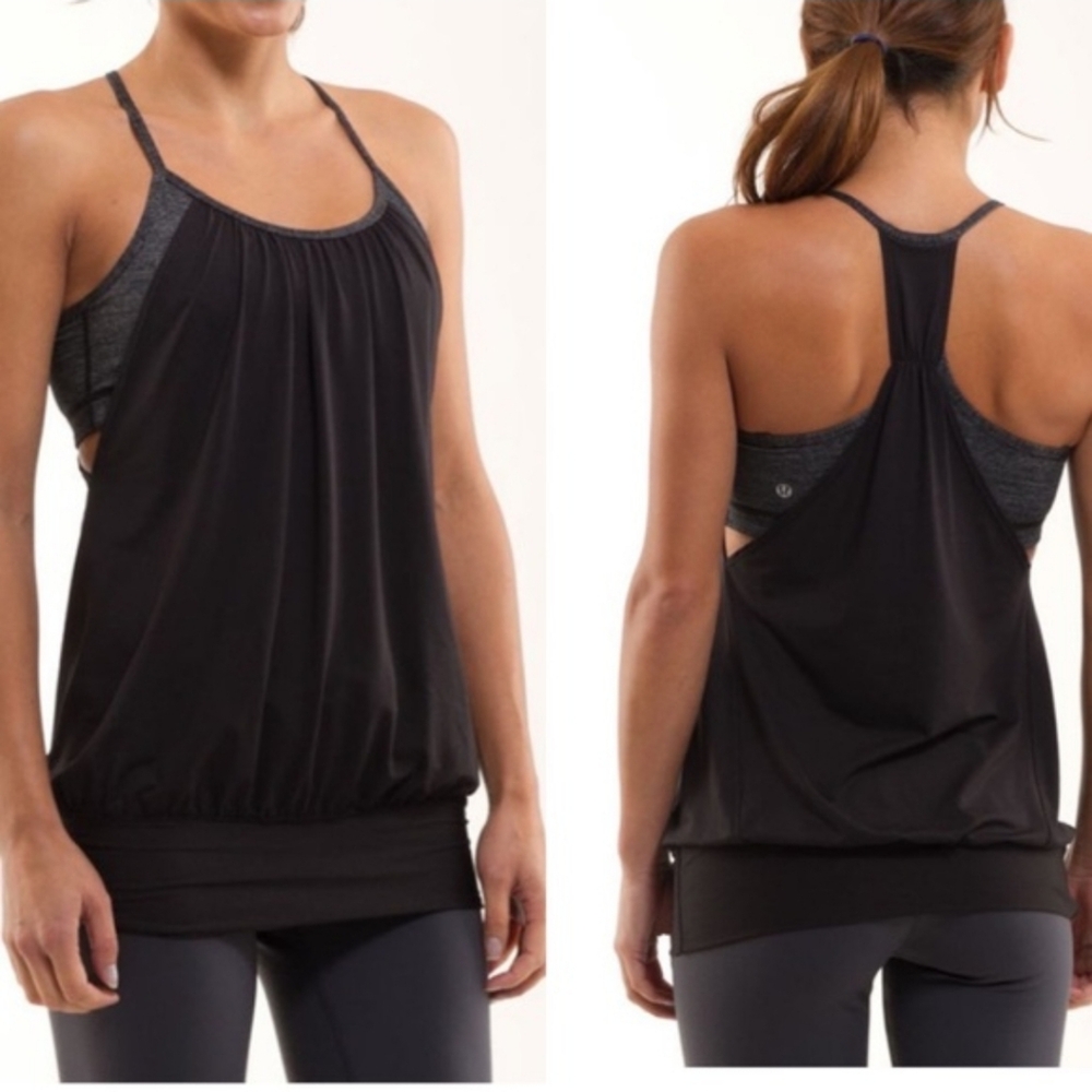 Lululemon Black No Limits Tank Sz 4